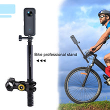 Load image into Gallery viewer, Motorcycle Bicycle Handlebar Fixture Mount Camera Bracket Adapter with Monopod Stand, Bicycle Handlebar Fixture Mount with Monopod