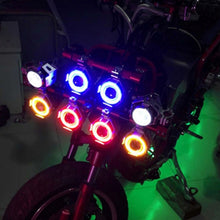 Load image into Gallery viewer, U7 10W 1000LM CREE LED Waterproof IP67 Headlamp Light with Angel Eyes Light for Motorcycle / SUV, DC 12V, U7 10W 1000LM White Light, U7 10W 1000LM Colorful Light
