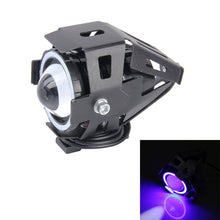 Load image into Gallery viewer, U7 10W 1000LM CREE LED Life Waterproof Headlamp Light with Angel Eyes Light for Motorcycle / SUV, DC 12V, U7 10W 1000LM Red Light, U7 10W 1000LM Blue Light