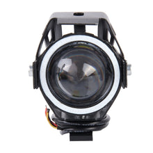 Load image into Gallery viewer, U7 10W 1000LM CREE LED Life Waterproof Headlamp Light with Angel Eyes Light for Motorcycle / SUV, DC 12V, U7 10W 1000LM Red Light, U7 10W 1000LM Blue Light