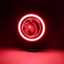 Load image into Gallery viewer, U7 10W 1000LM CREE LED Life Waterproof Headlamp Light with Angel Eyes Light for Motorcycle / SUV, DC 12V, U7 10W 1000LM Red Light, U7 10W 1000LM Blue Light