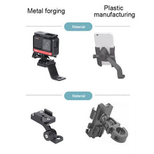 Load image into Gallery viewer, RUIGPRO Motorcycle Handlebar Alloy Phone Bracket for GoPro, Insta360, DJI and Other Action Cameras