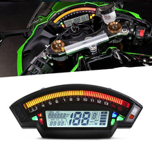 Load image into Gallery viewer, Motorcycle LCD TFT Digital Speedometer 14000RPM 6 Gear Backlight Motorcycle Odometer for 1,2,4 Cylinders Meter, MLS062