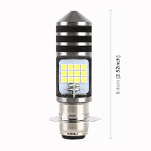 Load image into Gallery viewer, PX15D DC12V / 7.4W Motorcycle LED Headlight with 24LEDs SMD-3030 Lamp Beads, PX15D Style 1 (White Light), PX15D Style 1 (Yellow + White)