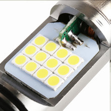 Load image into Gallery viewer, BA20D DC12V / 7.4W Motorcycle LED Headlight with 24LEDs SMD-3030 Lamp Beads, BA20D Style 2 (White Light), BA20D Style 2 (Yellow + White)