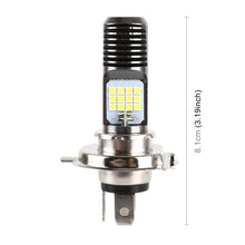 Load image into Gallery viewer, H4 DC12V / 7.4W Motorcycle LED Headlight with 24LEDs SMD-3030 Lamp Beads, H4 Style 2 (White Light), H4 Style 2 (Yellow + White)