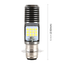 Load image into Gallery viewer, PX15D DC12V / 7.4W Motorcycle LED Headlight with 24LEDs SMD-3030 Lamp Beads, PX15D Style 2 (White Light), PX15D Style 2 (Yellow + White)