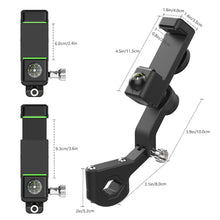 Load image into Gallery viewer, Motorcycle Spherical Compass Phone Holder, Rearview Mirror without Light, Rearview Mirror without Light (Black), Rearview Mirror without Light (Green)
