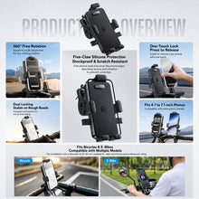 Load image into Gallery viewer, Yesido C336 Bicycle &amp; Motorcycle Rotatable Phone Holder