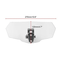 Load image into Gallery viewer, MB-WE024 Universal Motorcycle Modified Acrylic Heightened Windshield, MB-WE024(Black), MB-WE024(Grey), MB-WE024(White)