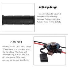 Load image into Gallery viewer, WUPP ZH-983C1 Motorcycle Modified Intelligent Electric Heating Hand Cover Heated Grip Handlebar with Three Gear Temperature Control, ZH-983C1