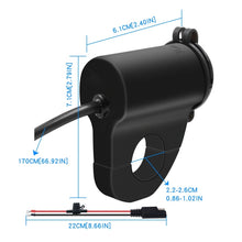 Load image into Gallery viewer, WUPP ZH-975A3 Motorcycle Aluminum Alloy Waterproof Mobile Phone Double QC3.0 Quick Charging Charger with Voltmeter, ZH-975B3, ZH-975A3