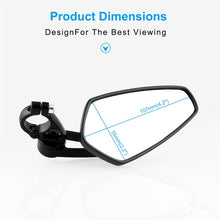 Load image into Gallery viewer, Universal 7 / 8 inch 22mm Modified Motorcycle Side Rearview Mirror, 7 / 8 inch 22mm (Blue), 7 / 8 inch 22mm (White)