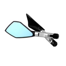 Load image into Gallery viewer, Modified Motorcycle Aluminium Alloy Rhombus Reflective Light Side Rearview Mirror