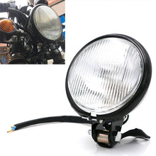 Load image into Gallery viewer, 4 inch Motorcycle Black Shell Glass Retro Lamp LED Headlight Modification Accessories, 4 inch Black Shell Glass Retro Lamp