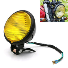 Load image into Gallery viewer, 4 inch Motorcycle Black Shell Glass Retro Lamp LED Headlight Modification Accessories, 4 inch Black Shell Glass Retro Lamp