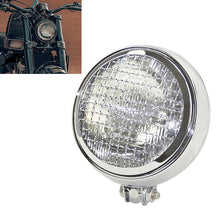 Load image into Gallery viewer, Motorcycle Silver Shell Harley Headlight Retro Lamp LED Light Modification Accessories, Silver Shell Headlight Retro Lamp