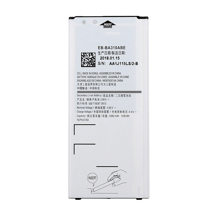 2300mAh Rechargeable Li-ion Battery EB-BA310ABE for Galaxy A3 (2016), A310F, A310F/DS, A310M, A310M/DS, A310Y