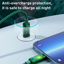 Load image into Gallery viewer, WK WDC-180 6A Pioneer Series USB to 8 Pin Transparent Fast Charge Data Cable, Length: 1m