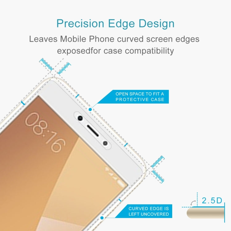 For Xiaomi Redmi Note 5A 0.26mm 9H Surface Hardness 2.5D Explosion-proof Non-full Screen Tempered Glass Screen Film