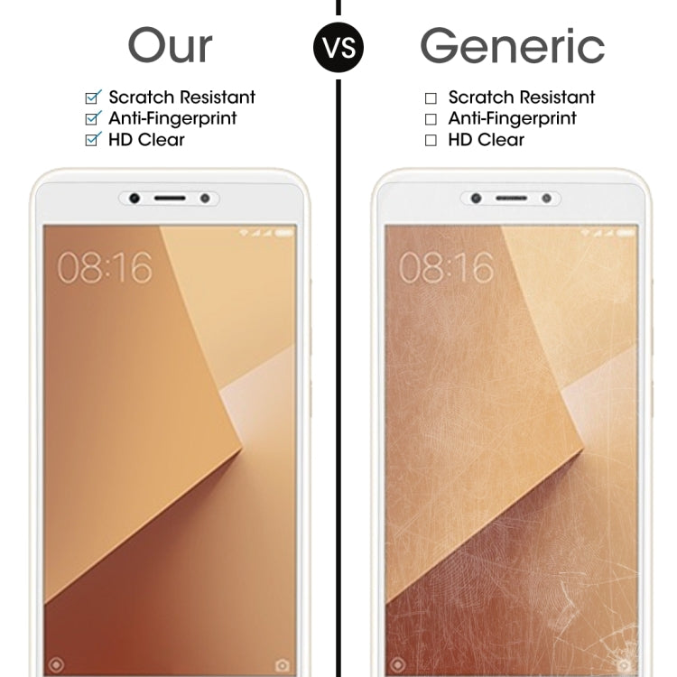 For Xiaomi Redmi Note 5A 0.26mm 9H Surface Hardness 2.5D Explosion-proof Non-full Screen Tempered Glass Screen Film