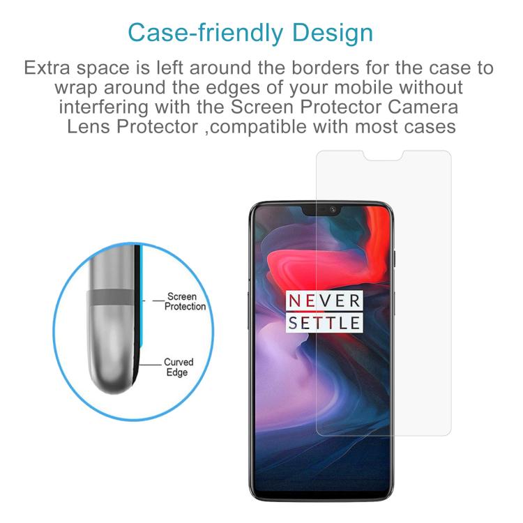 0.26mm 9H 2.5D Tempered Glass Film for OnePlus 6