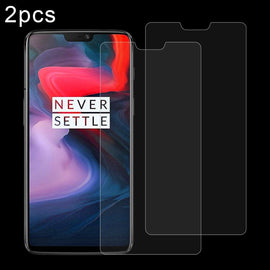 2 PCS 0.26mm 9H 2.5D Tempered Glass Film for OnePlus 6