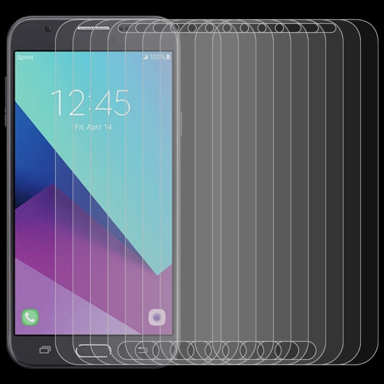 10 PCS 0.26mm 9H 2.5D Tempered Glass Film for Samsung Galaxy J7 V