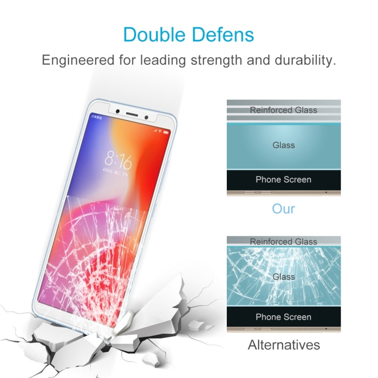100PCS 9H 2.5D Tempered Glass Film for Xiaomi Redmi 6A