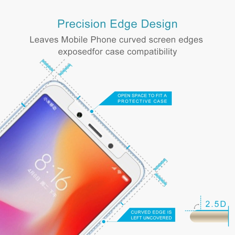 9H 2.5D Tempered Glass Film for Xiaomi Redmi 6A