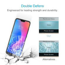 Load image into Gallery viewer, 100 PCS 0.26mm 9H Surface Hardness 2.5D Curved Edge Tempered Glass Film for Xiaomi Redmi Note 6