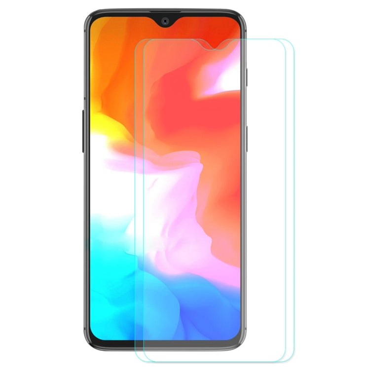2 PCS ENKAY Hat-prince 0.26mm 9H  2.5D Curved Edge Tempered Glass Film for OnePlus 6T & 7
