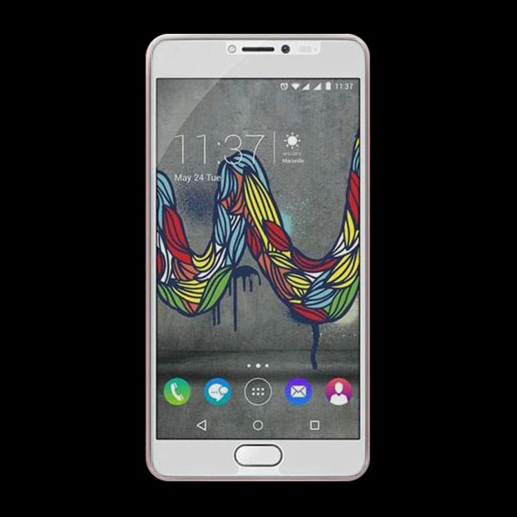 For Wiko U Feel Fab 0.26mm 9H Surface Hardness Explosion-proof Non-full Screen Tempered Glass Screen Film