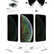 Load image into Gallery viewer, For iPhone XS Max 0.4mm 9H Surface Hardness 180 Degree Privacy Anti Glare Screen Protector