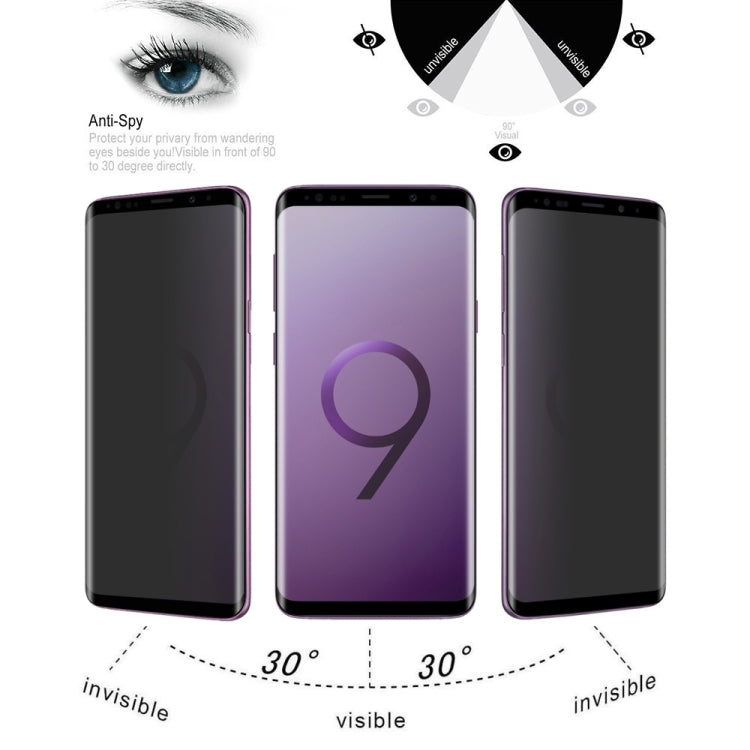 UV Full Cover Anti-spy Tempered Glass Film for Galaxy S9+