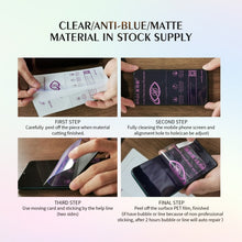 Load image into Gallery viewer, 50 PCS 12 x 18cm Phone HD TPU Soft Hydrogel Film Supplies for Intelligent Protector Cutter