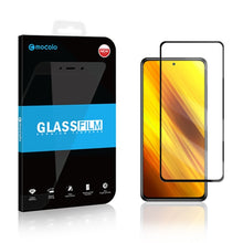 Load image into Gallery viewer, mocolo 0.33mm 9H 2.5D Full Glue Silk Print Tempered Glass Film for Xiaomi POCO X3 NFC, Support Fingerprint Unlock