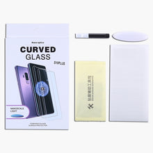 Load image into Gallery viewer, UV Liquid Curved Full Glue Tempered Glass for Galaxy S10 Plus, Support Fingerprint Unlock