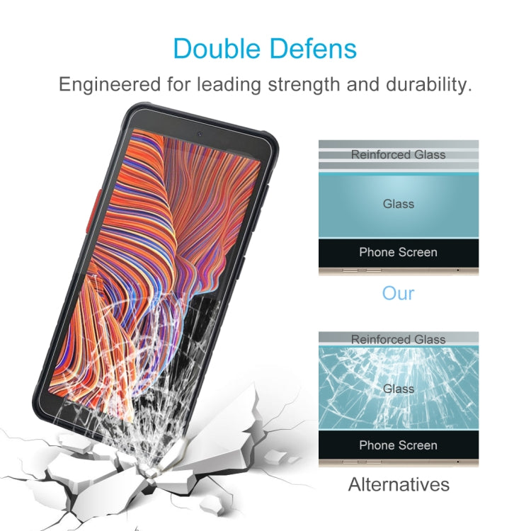 For Samsung Galaxy Xcover 5 50 PCS 0.26mm 9H Surface Hardness 2.5D Explosion-proof Tempered Glass Non-full Screen Film, For Samsung Galaxy Xcover 5 (50 PCS)