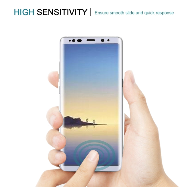 For Galaxy Note 8 0.3mm 9H Surface Hardness 3D Curved Silk-screen Full Screen Tempered Glass Screen Protector, For Galaxy Note 8