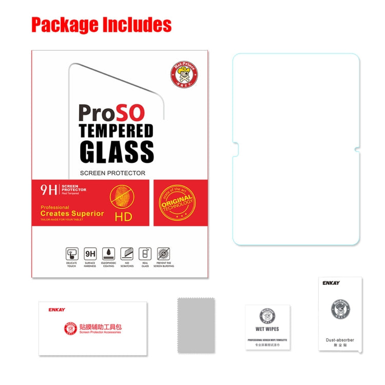 ENKAY Hat-Prince 0.33mm 9H 2.5D Tempered Glass Film for Huawei MediaPad M5 Lite 10.1 inch