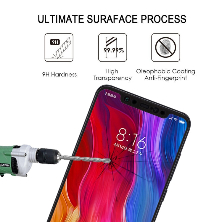 0.26mm 9H 2.5D Tempered Glass Film for Xiaomi Mi 8