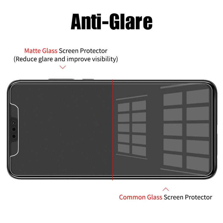 For iPhone XS Max / iPhone 11 Pro Max 50pcs Matte Frosted Tempered Glass Film, No Retail Package