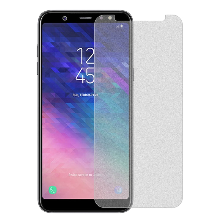 10 PCS Non-Full Matte Frosted Tempered Glass Film for Galaxy A6+ (2018)