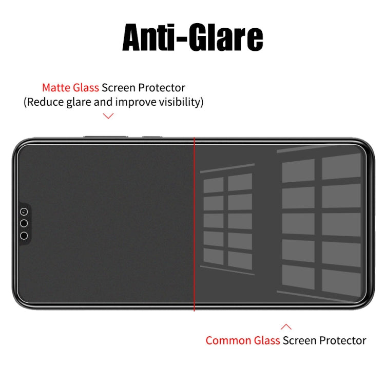 50 PCS Non-Full Matte Frosted Tempered Glass Film for Galaxy A30 / A50 / M30 / A20, No Retail Package, For Galaxy A30 / A50 / M30 / A20 (50 PCS)