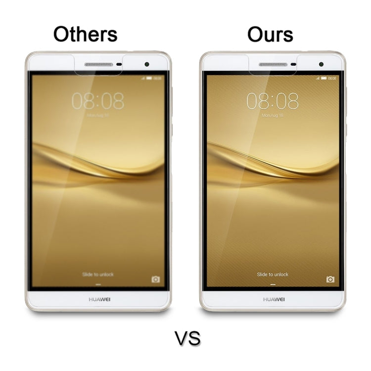 2 PCS 7 inch Universal 0.4mm 9H Surface Hardness Tempered Glass Screen Protector