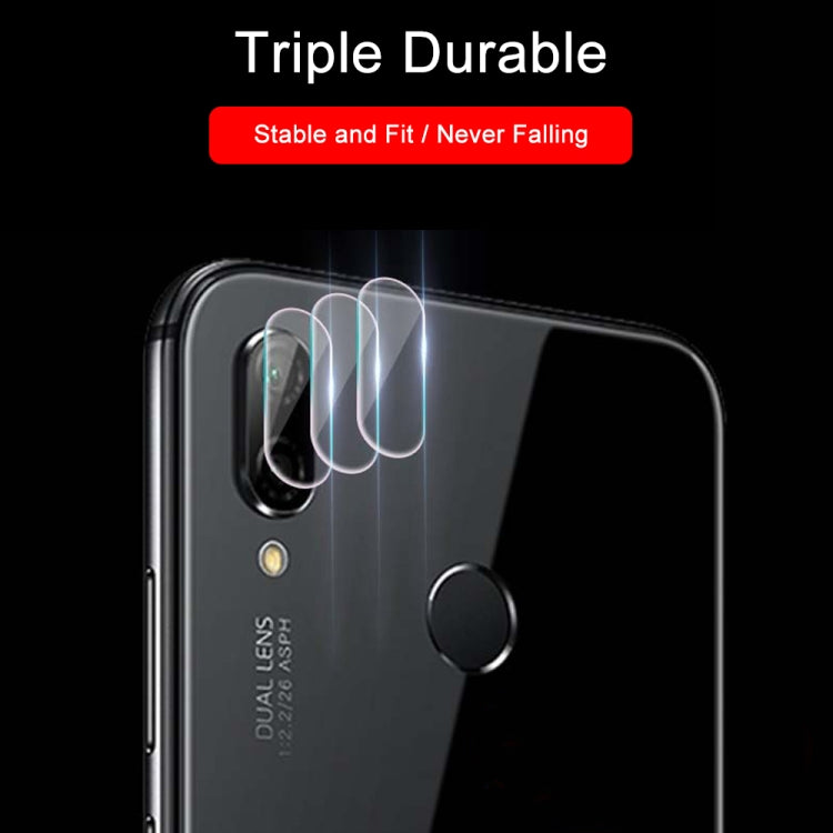 0.3mm 2.5D Transparent Rear Camera Lens Protector Tempered Glass Film for Huawei Y9 (2019)