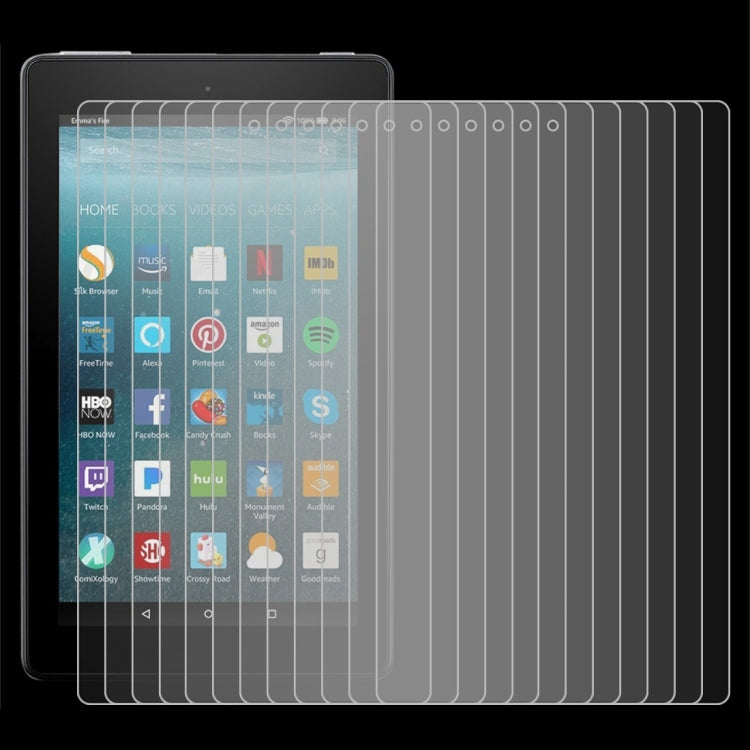 100 PCS 0.3mm 9H Full Screen Tempered Glass Film for Amazon Kindle Fire 7 2017