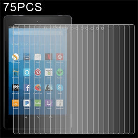 75 PCS 0.3mm 9H Full Screen Tempered Glass Film for Amazon Kindle Fire HD 8 2017