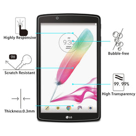 0.3mm 9H Full Screen Tempered Glass Film for LG G PAD F 8.0 / V495